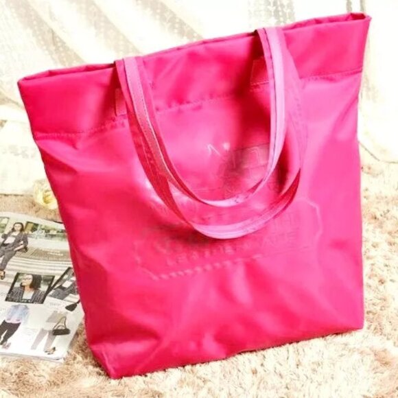 COACH Tone On Tone FOLDABLE SHOPPING TOTE (NIP) - Picture 3 of 4